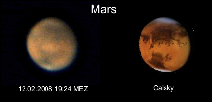 Mars am 12.02.2008