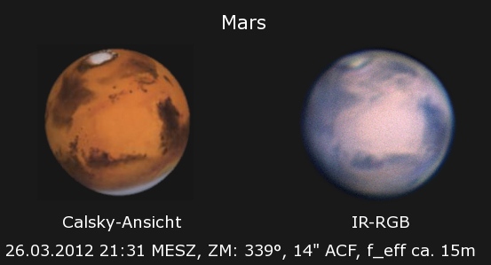 Mars am 26.03.2012