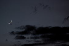 Mond und Merkur am 24.05.2020 21:36 Uhr MESZ