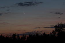 Venus und Merkur am 20.05.2020 21:56 Uhr MESZ