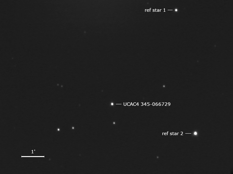 Aufnahme ca. 30 Minuten vor der Sternbedeckung