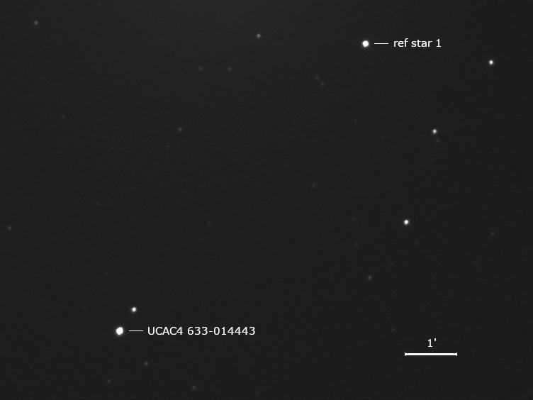 Aufnahme ca. 30 Minuten nach der Sternbedeckung