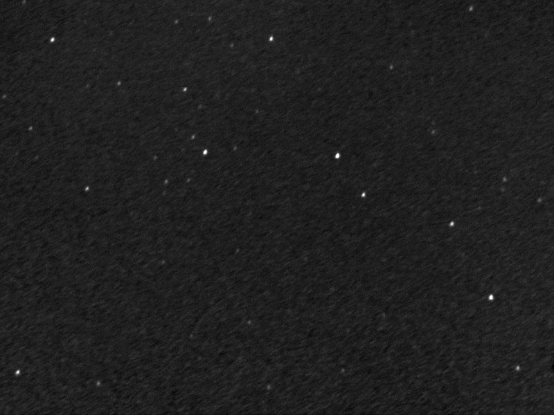 gestackte Aufnahme aus allen Bildern der Sternbedeckung